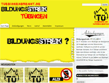 Tablet Screenshot of bildungsstreik.fsrvv.de